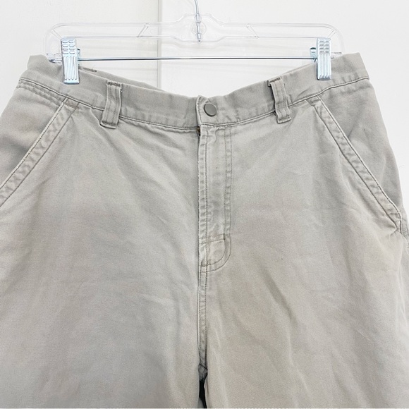 CHEROKEE 100% cotton khaki 5 pocket cargo shorts size 33 - Picture 2 of 9